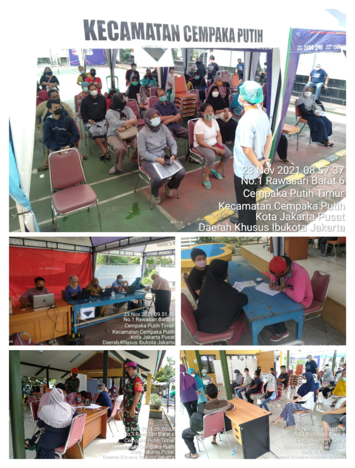 Kegiatan Vaksin di RPTRA Matahari